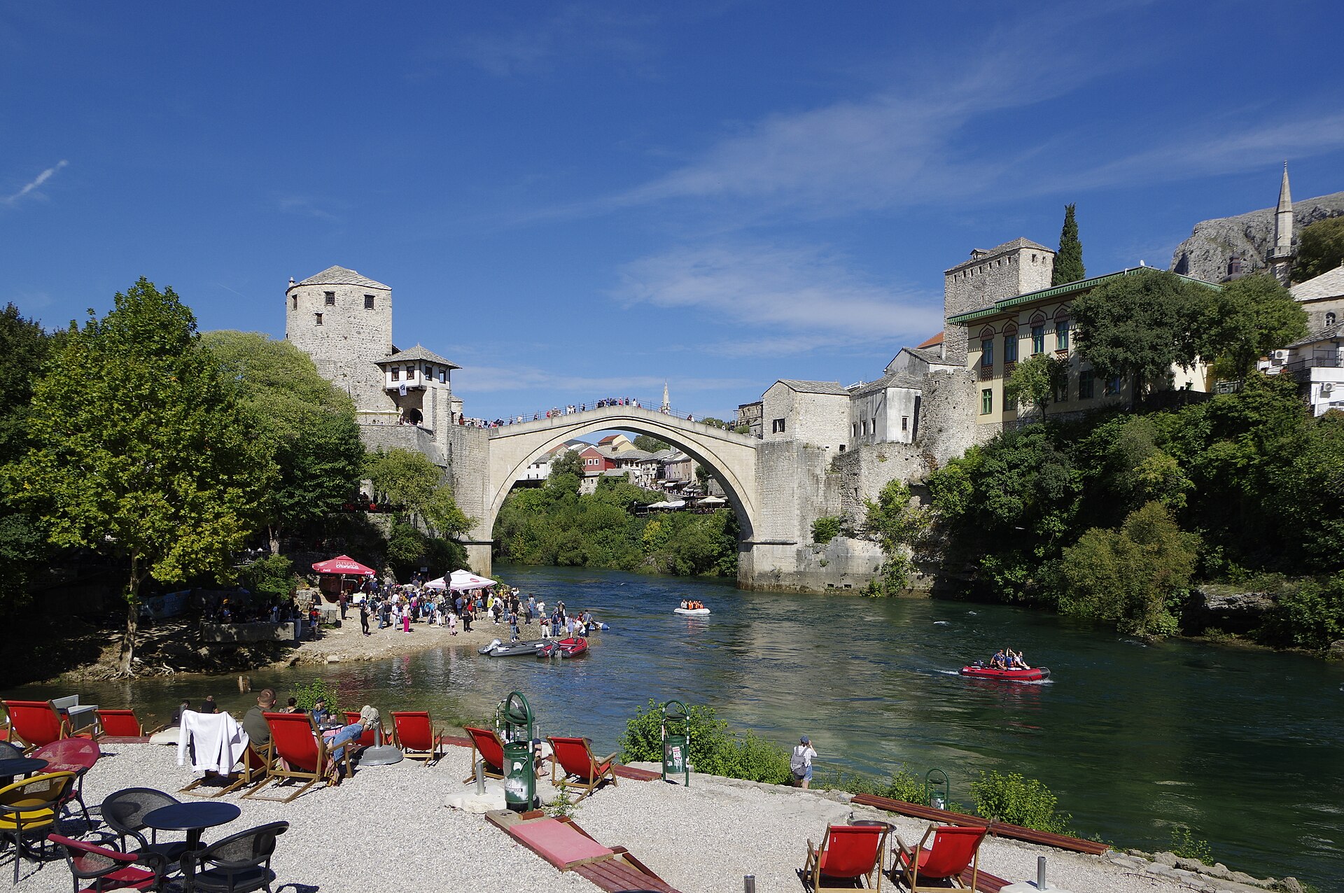 Den gamla bron Stari Most i Mostar